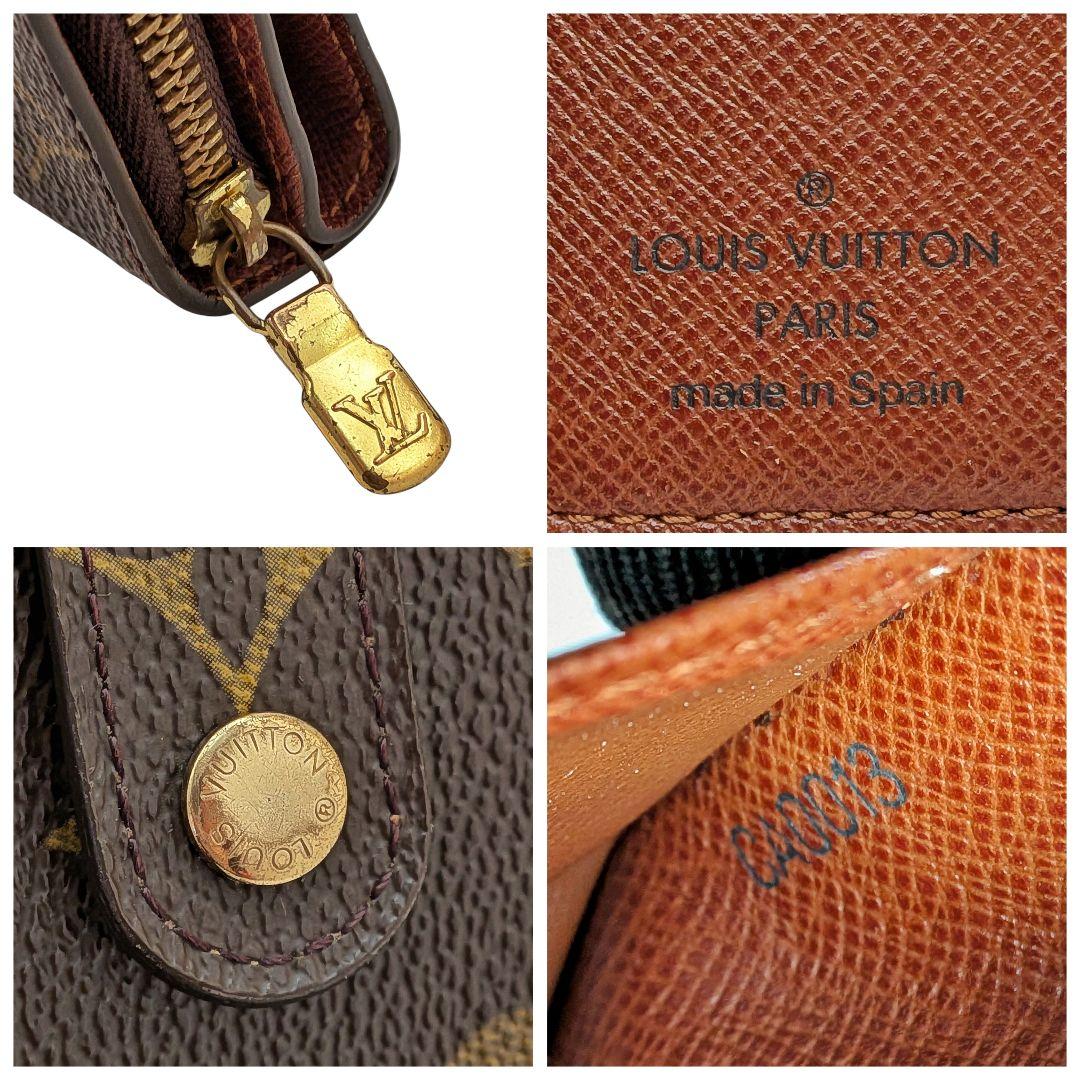 美品 ルイヴィトン モノグラム コンパクトジップ 折り財布 935