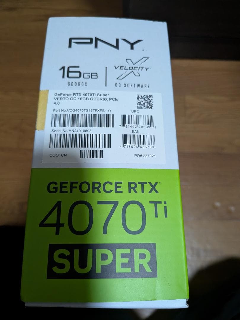 PNY RTX 4070 Ti Super 16GB ※コネクタ訳あり