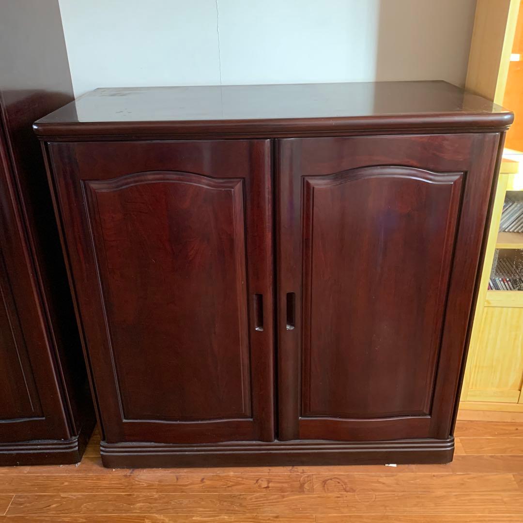 府中家具　桐　紫檀　引き出し付き　《分解発送》　無垢　リメイクにも