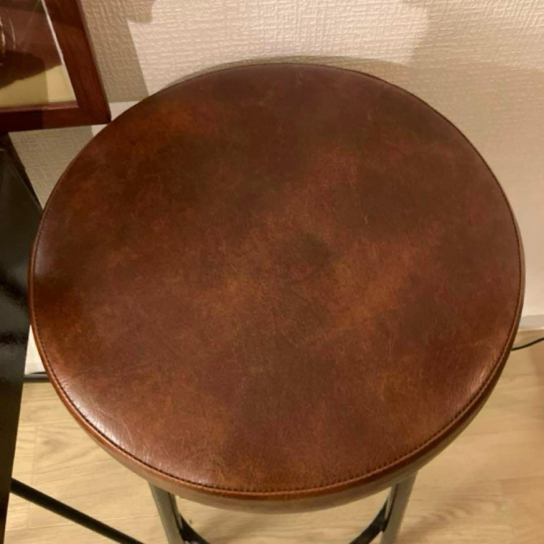 アンティーク　レトロ　長椅子　バーチェア　サイドテーブル　コーヒーミル　5セット