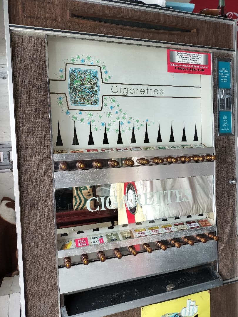 アメリカ タバコ販売機 アメリカンアンティーク 引き取り限定 店舗計器 ダイナー
