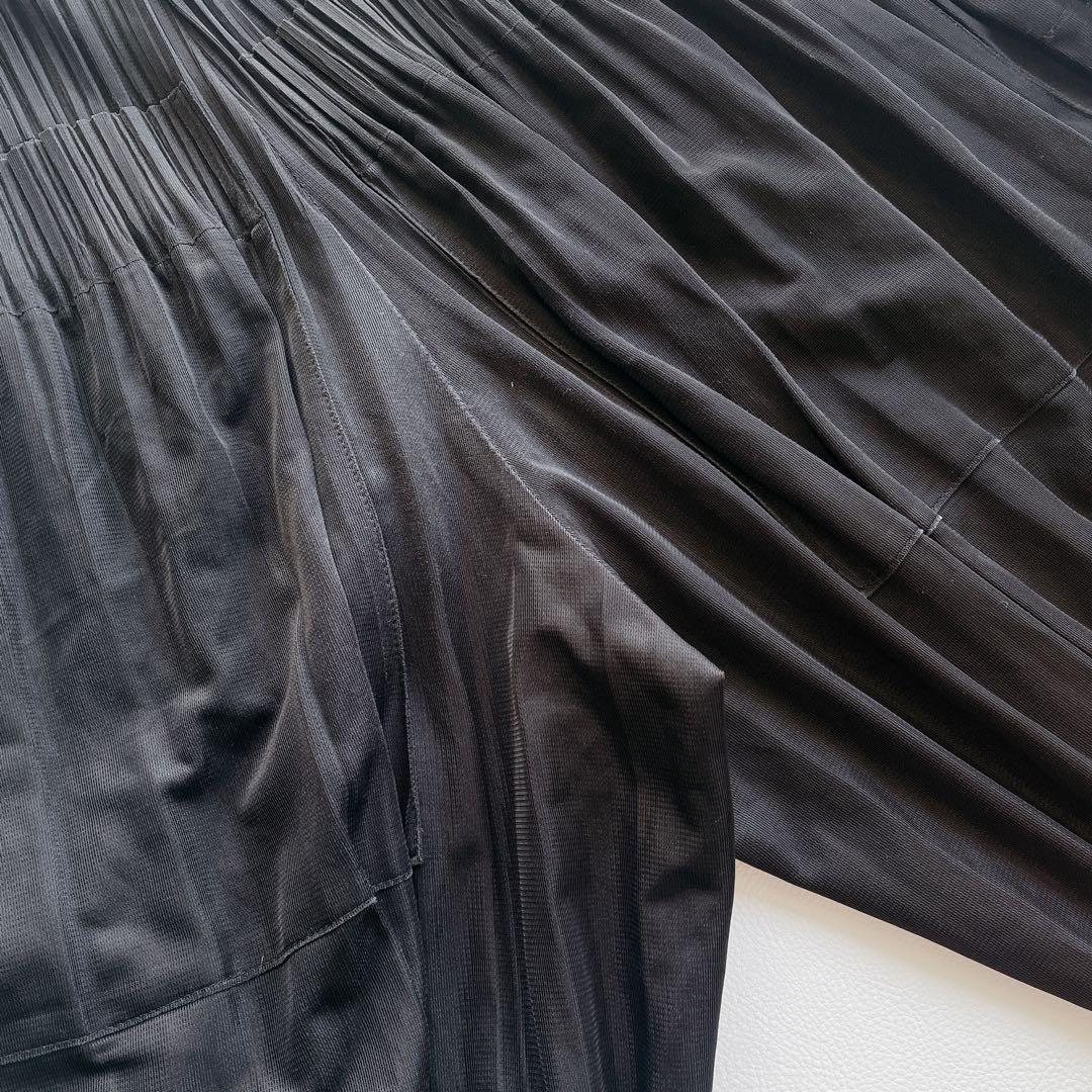 美品✨プリーツプリーズ　サルエルパンツ　プリーツパンツ　黒　サイズ3