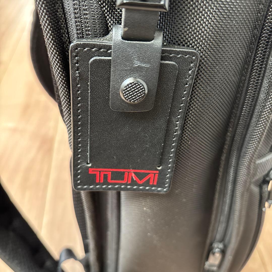 TUMI ALPHA3スリムエクスパンダブルバッグパック黒