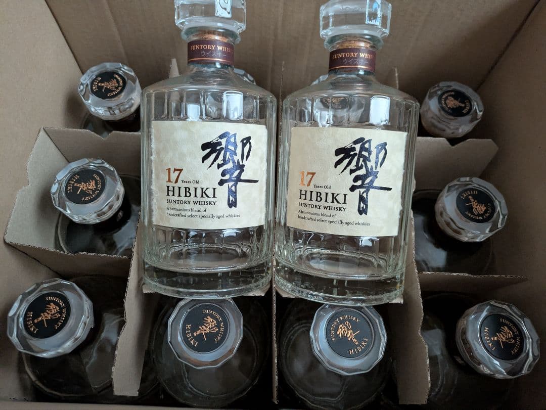 響21年　空瓶　響17年　空瓶