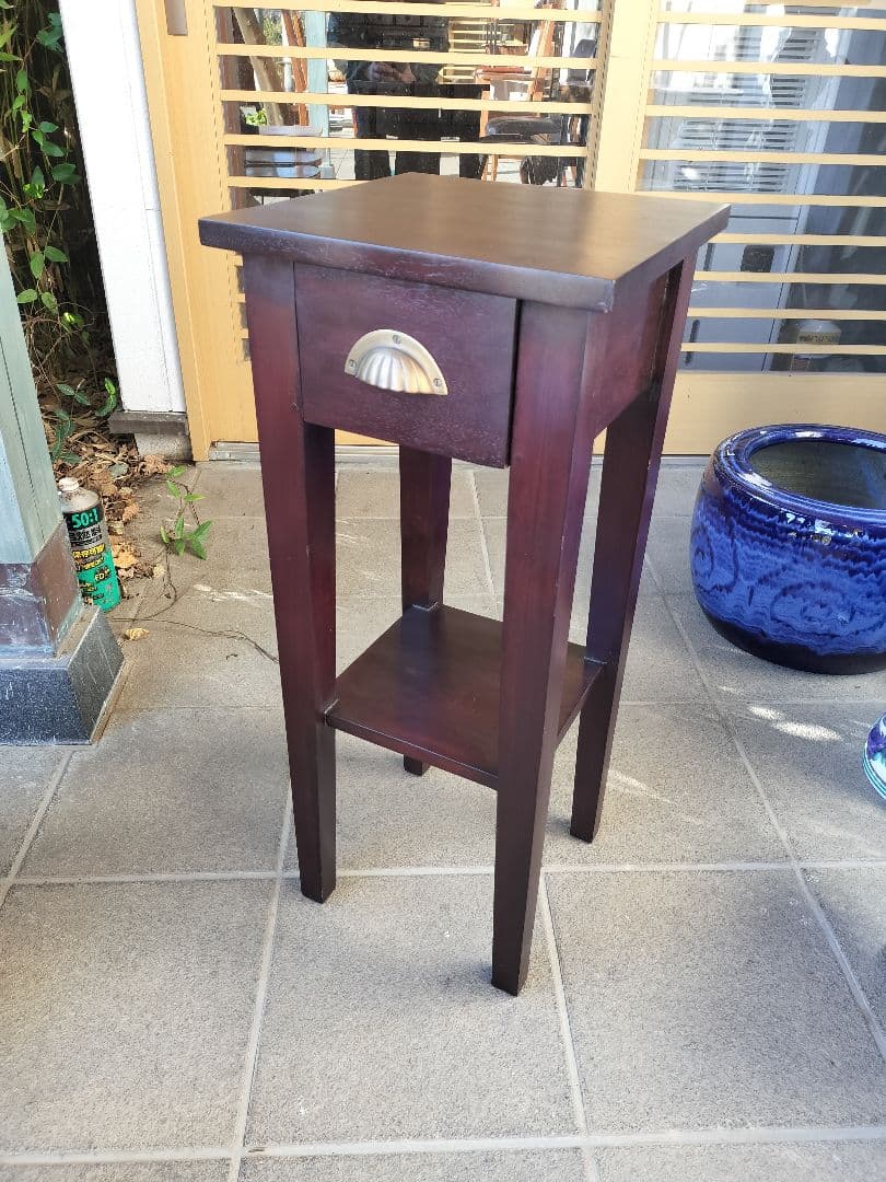 【凛さま専用】アンティーク花台　サイドテーブル　電話台　アジアン家具