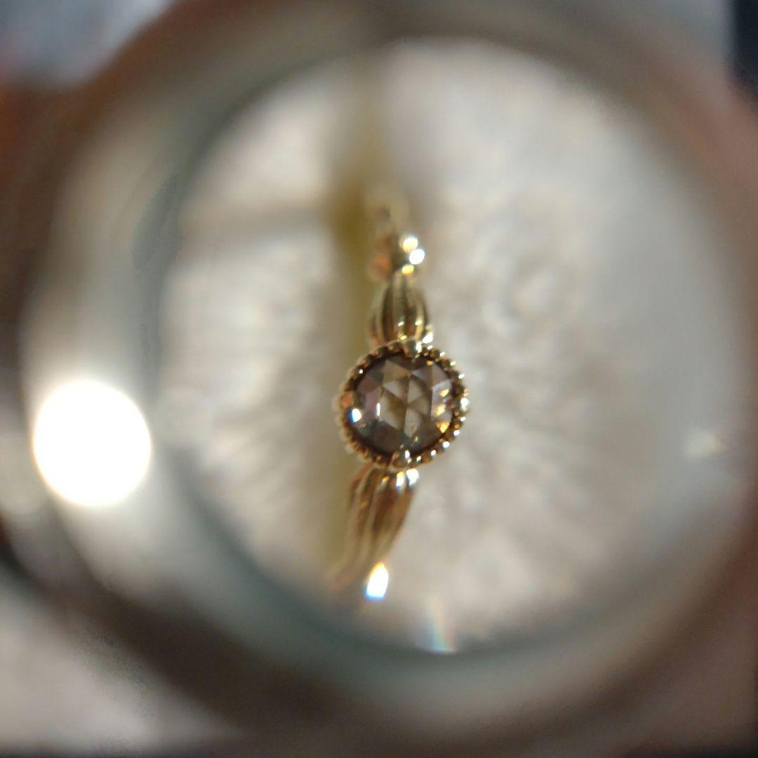Mei jewelry K18YG ブラウンダイヤ　ローズカット　リング