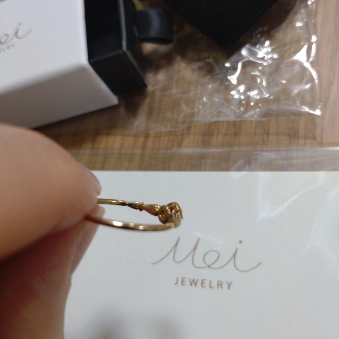 Mei jewelry K18YG ブラウンダイヤ　ローズカット　リング