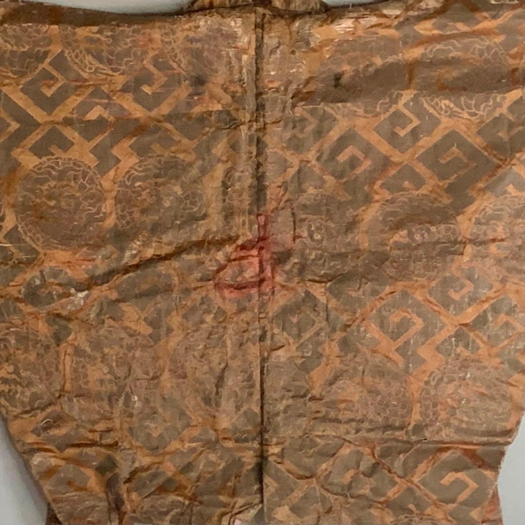 龍丸文 銀襴 古裂 肩衣 古美術 金襴 古道具 アンティーク