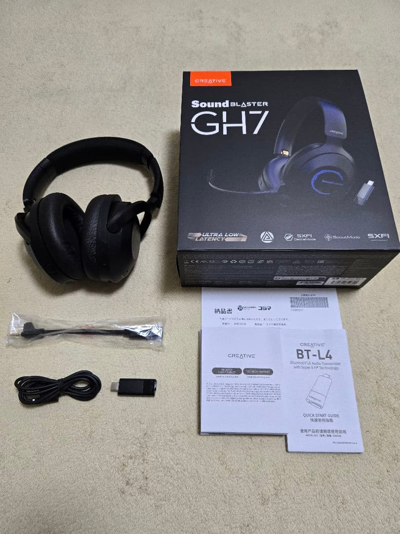 美品 ゲーミング ヘッドセット Sound Blaster SB-GH7-BKA