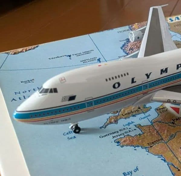 激レア 1/400 747-200 オリンピック航空
