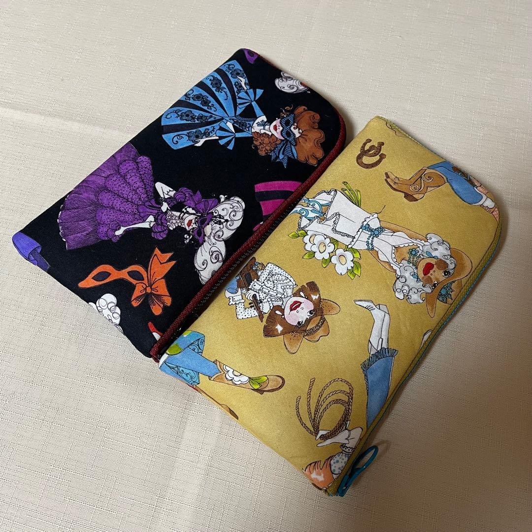 専用出品　 L字ポーチ(長財布)2個　ハンドメイド　ロラライハリス