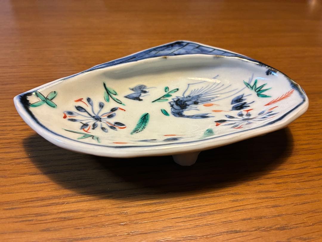 北大路魯山人　貝殻型海老柄皿