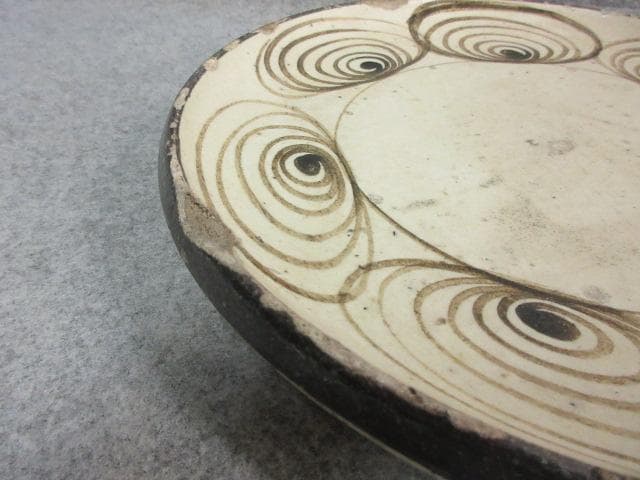 瀬戸焼 馬の目皿 [B23483] 古玩 古美術