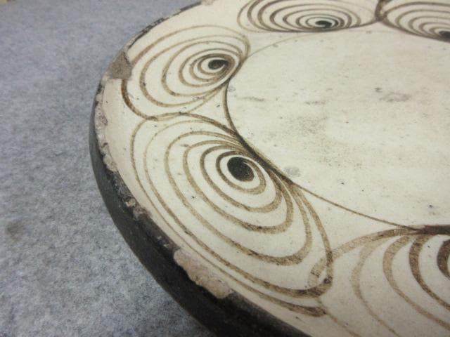 瀬戸焼 馬の目皿 [B23483] 古玩 古美術