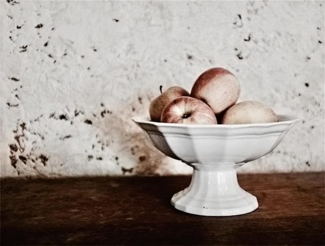 1900s フランス 25cm 白の堆積と大きなコンポティエ アンティーク