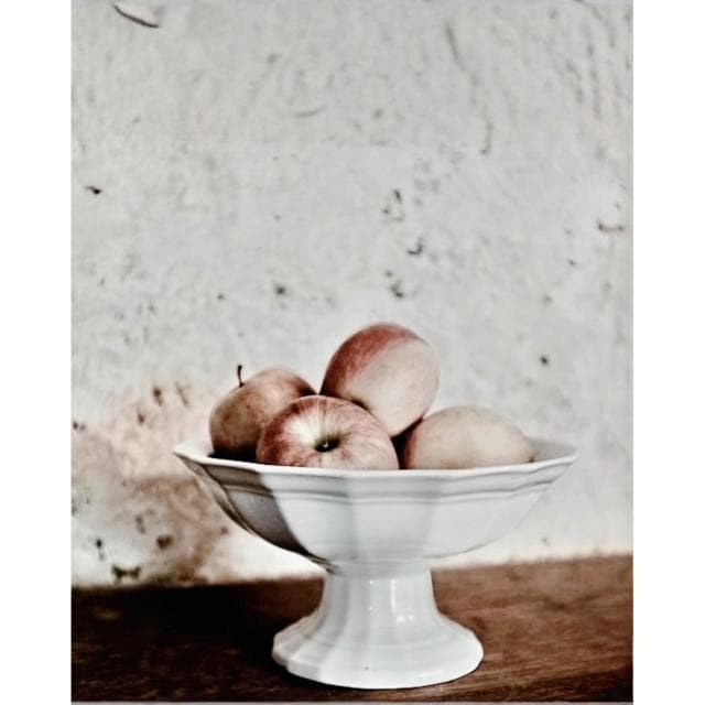 1900s フランス 25cm 白の堆積と大きなコンポティエ アンティーク