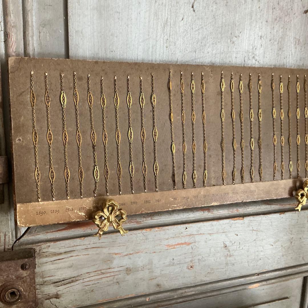 ＊希少＊　フランスアンティーク　フィリグリーチェーン　ジュエリー　サンプル　見本