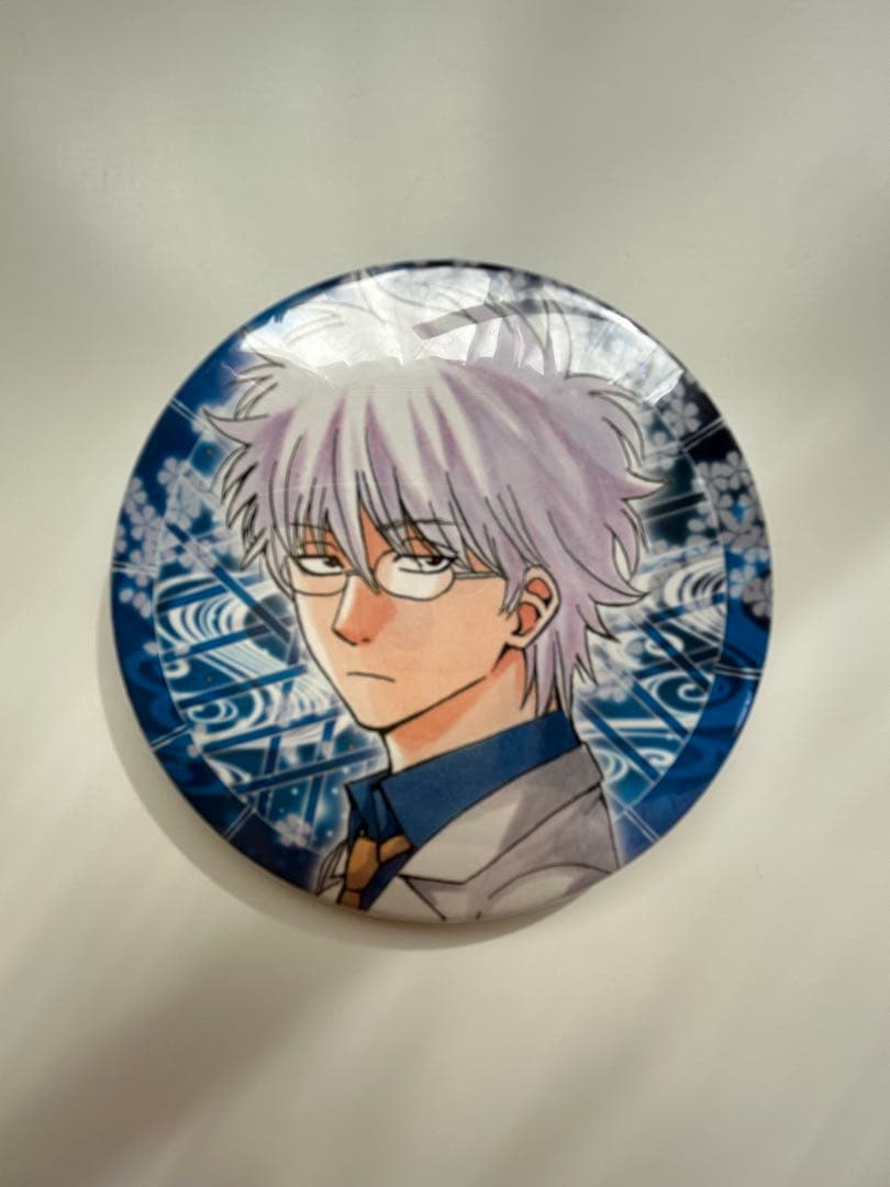 ★希少★ 大銀魂展 坂田銀八 原作絵 缶バッチ 坂田銀時 3年Z組 銀八先生