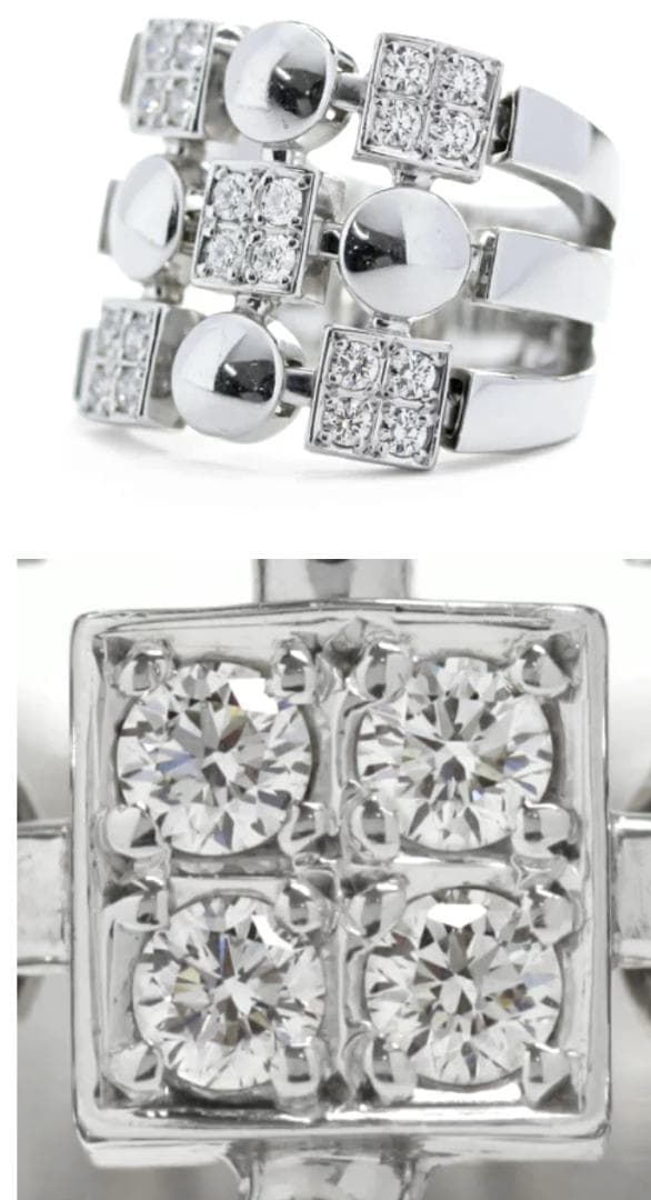 ダイヤモンド 0.58ct ルチアモチーフ アレグラモチーフ 14号 K18WG