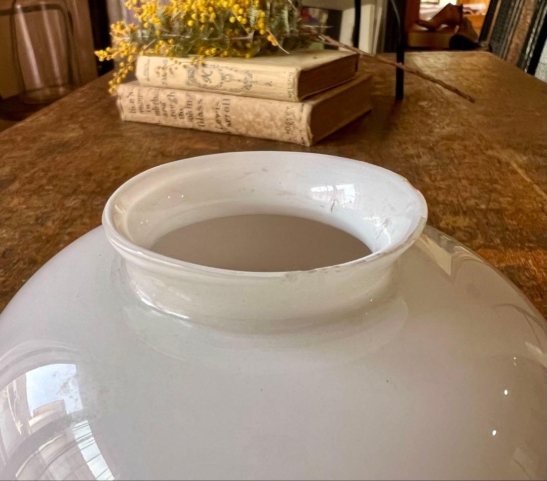 大正ロマン　ガラス電笠　古民家　古道具　アンティーク　照明　吹きガラス　レトロ