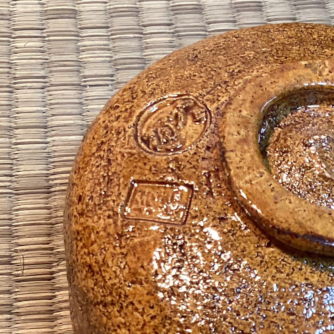 大樋長楽作　飴釉楽茶碗