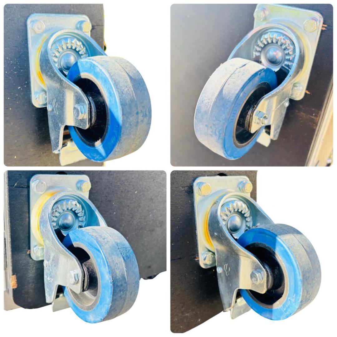 デュープレックス　ラックケース　12U　キャスター　4輪