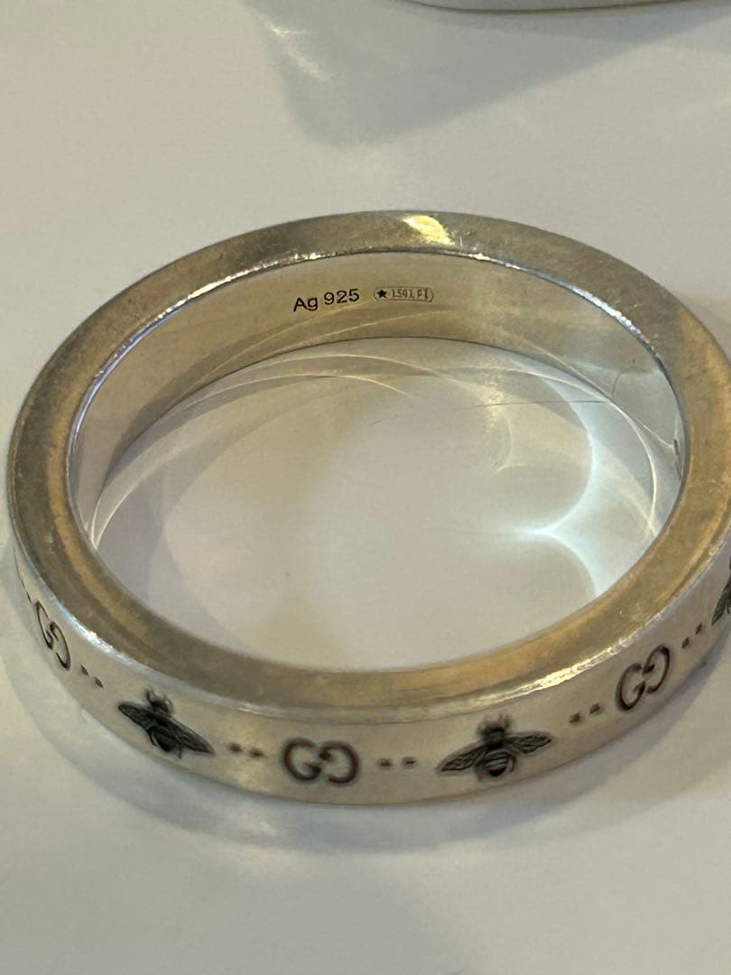 GUCCI シルバーリング 蜂のモチーフ　サイズ21