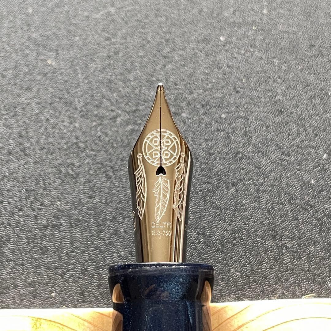 DELTA 少数民族シリーズ2003 ネイティブアメリカン 18K M 万年筆