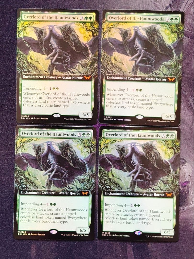 【拡張foil】ホーントウッドの大主人　英語　4枚セット