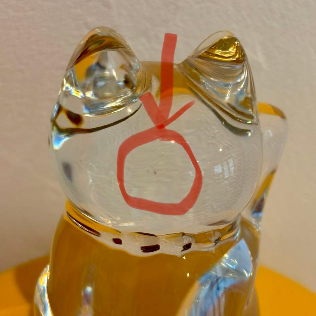 ☆セール☆ バカラ　クリスタルガラス 招き猫