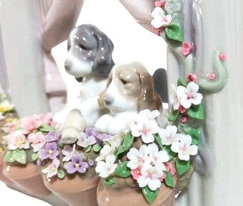 LLADRO リヤドロ 可愛いながめ 6502 犬 フィギュリン 西洋陶磁