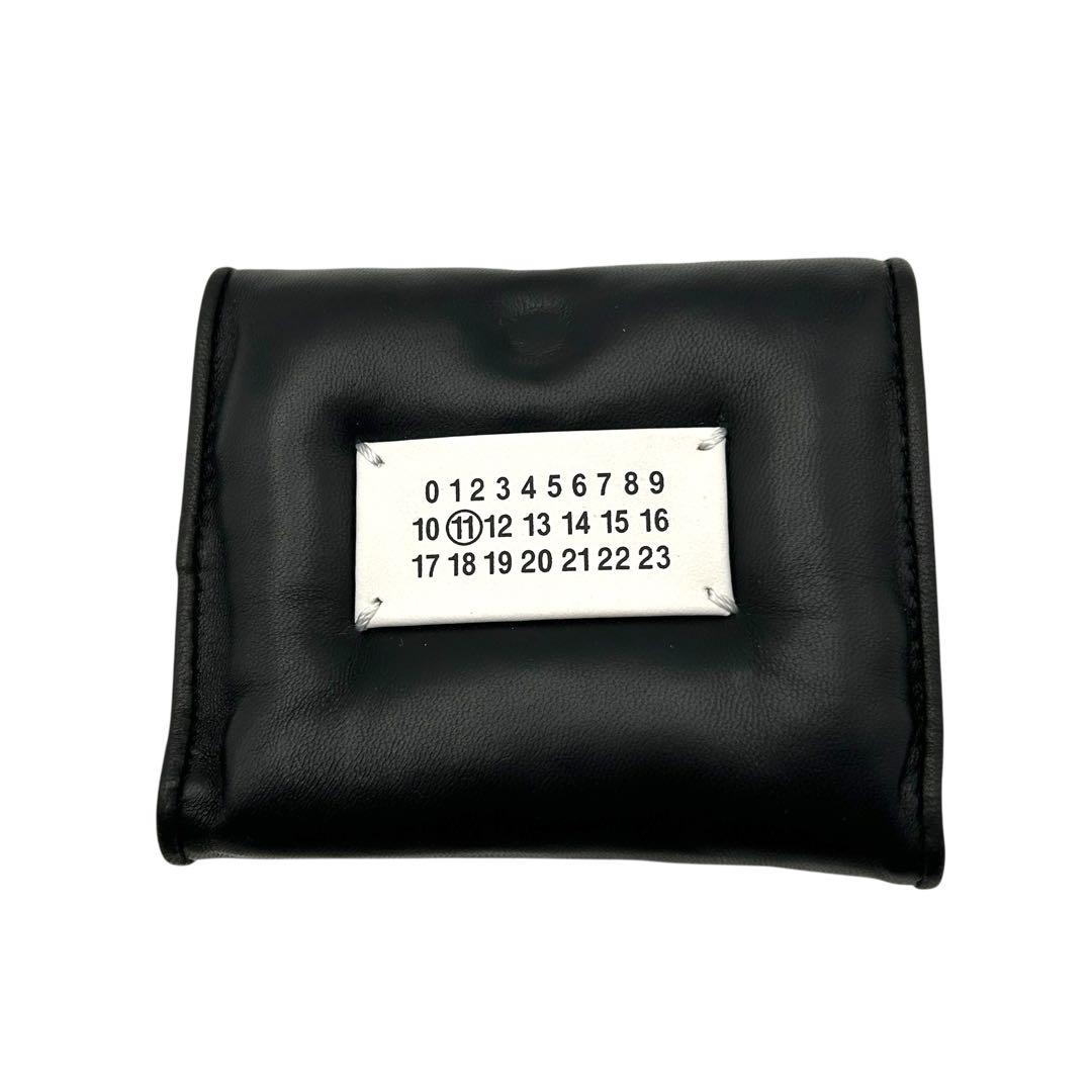 マルジェラ グラムスリム 三つ折り財布 黒