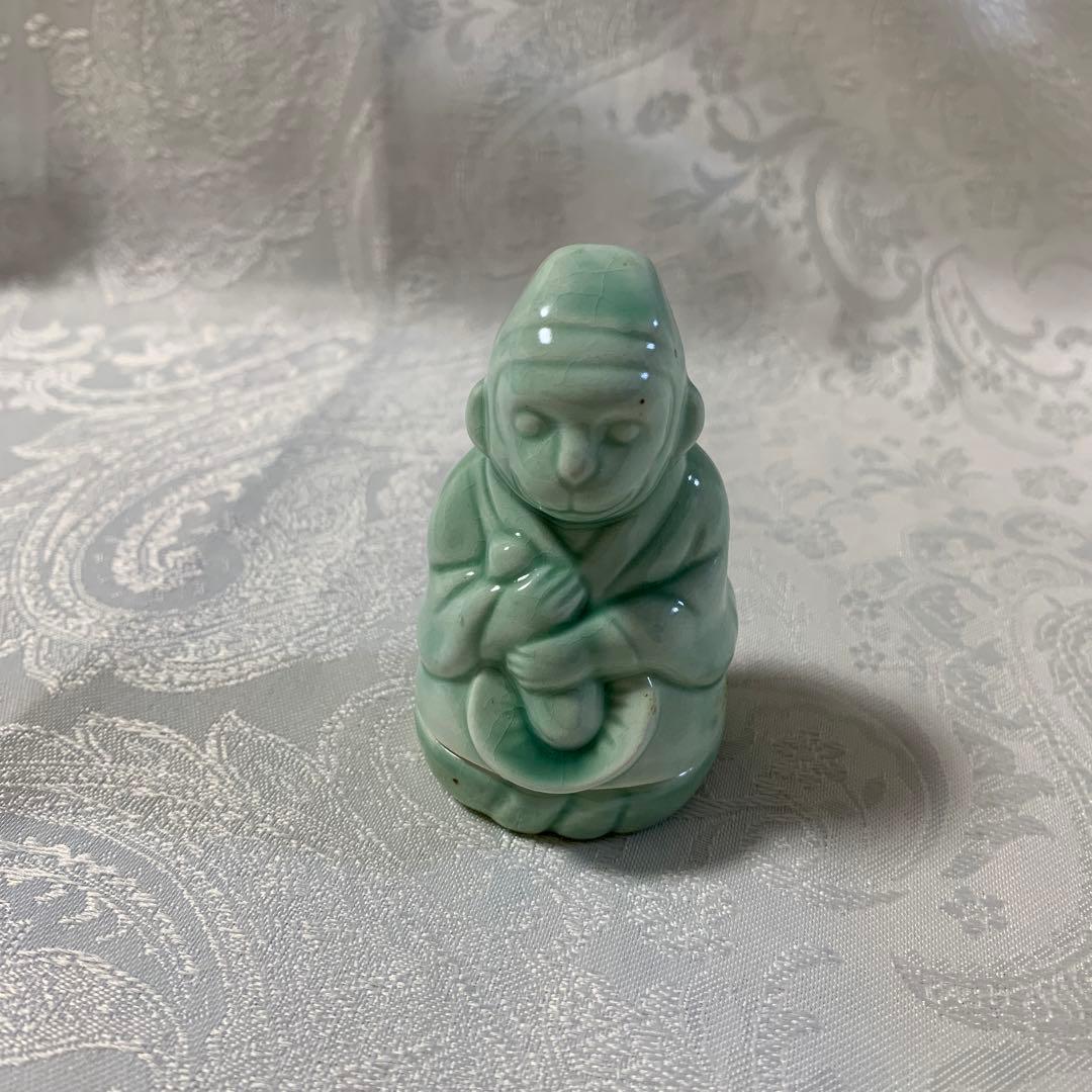 干支猿　香合　猿面冠者　茶道具　裏千家　#秀吉