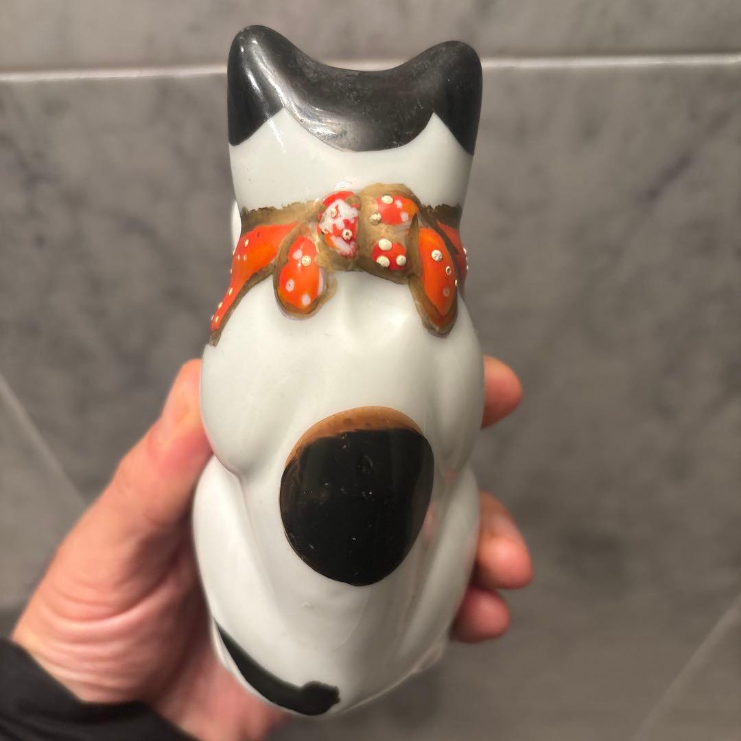 江戸時代後期　神秘的な瞳でとても雰囲気のあるお金や良き人を招く招き猫