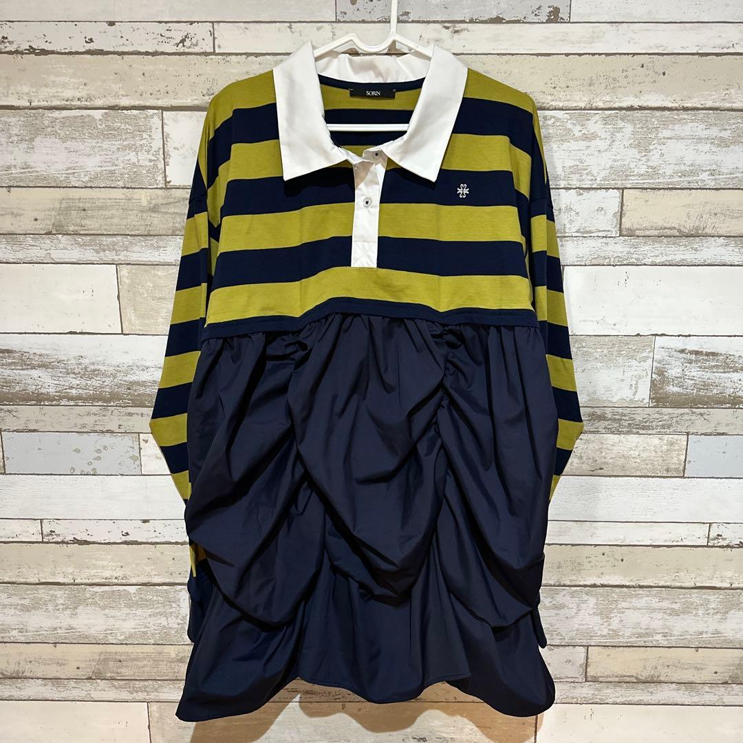 shi 美品 SORIN レイヤードライクポロシャツ