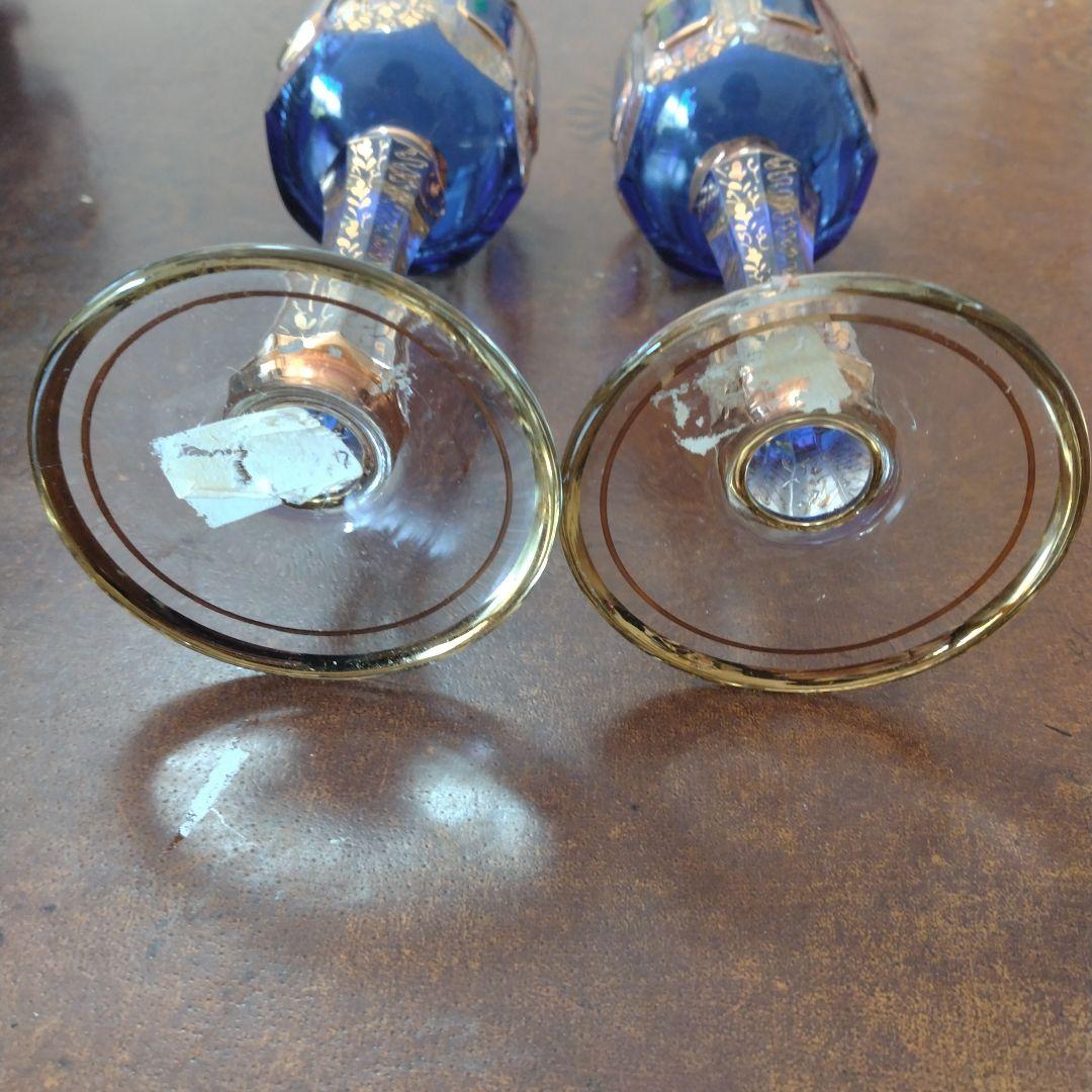 ボヘミアガラス グラス 西洋アンティーク ビンテージ アンティーク