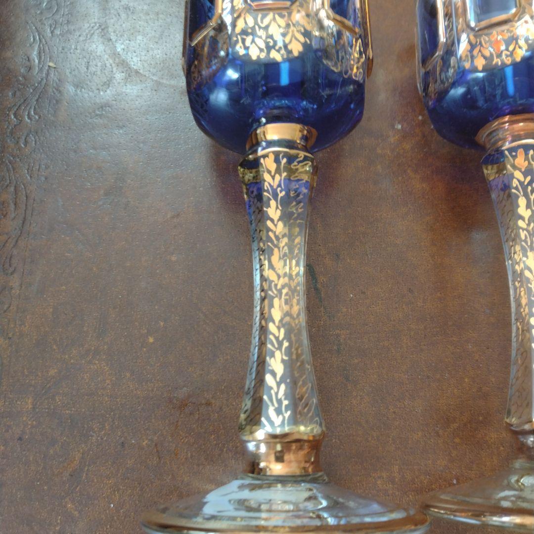 ボヘミアガラス グラス 西洋アンティーク ビンテージ アンティーク