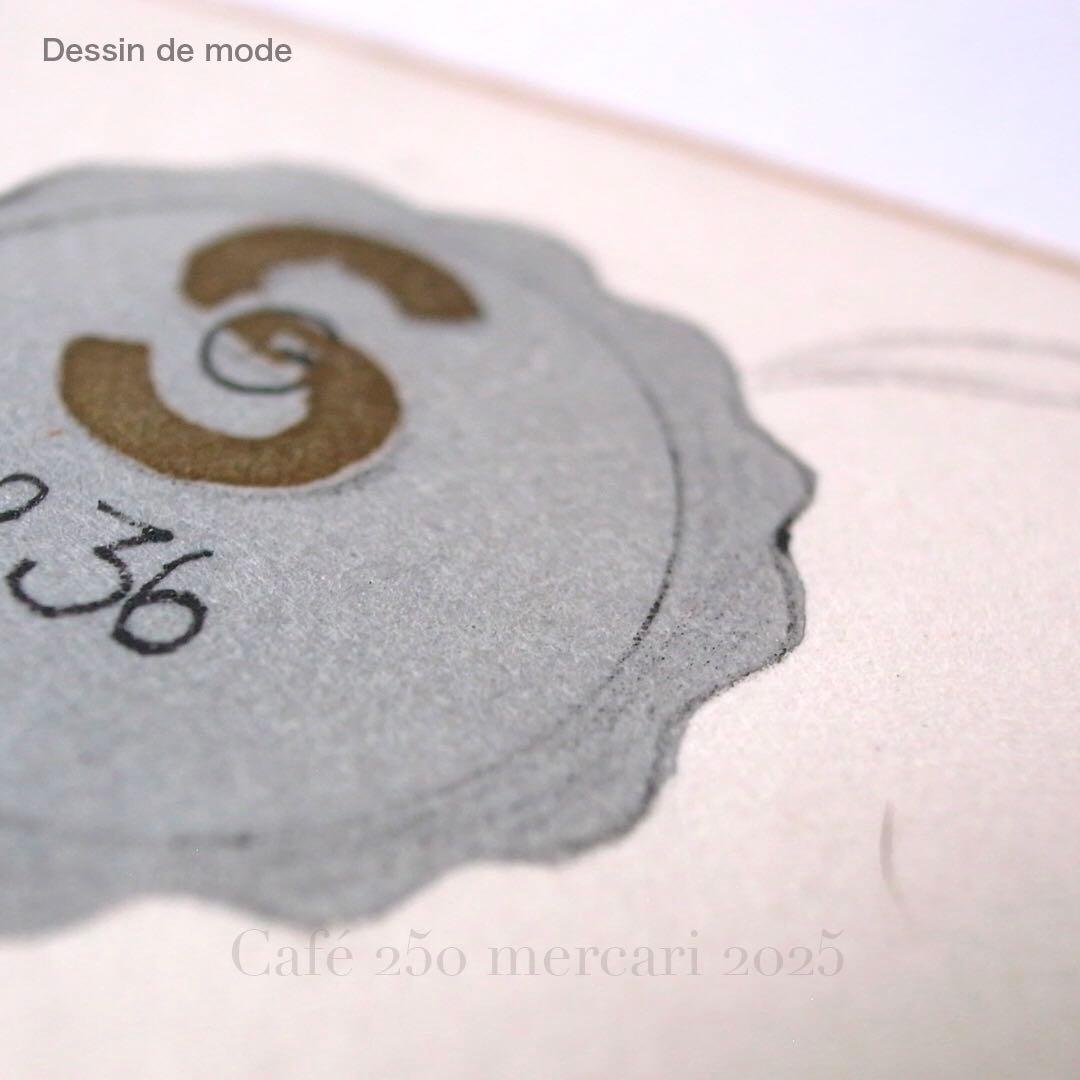 ビンテージ ファッションスタイル画　Dessin de mode