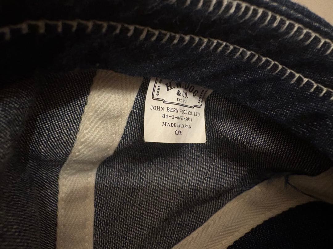 値下げしました THE H.W.DOG & CO. デニムキャップ