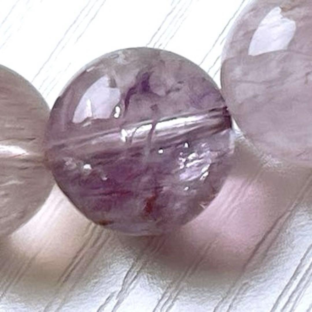 Berry様♥️スーパーセブン大玉12mm＆水晶くまちゃん天然石ブレスレット