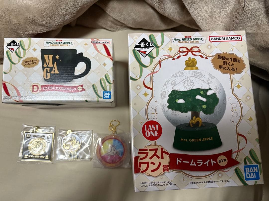 Mrs. GREEN APPLE 一番くじ　D賞　チャーム3種　ラストワンセット