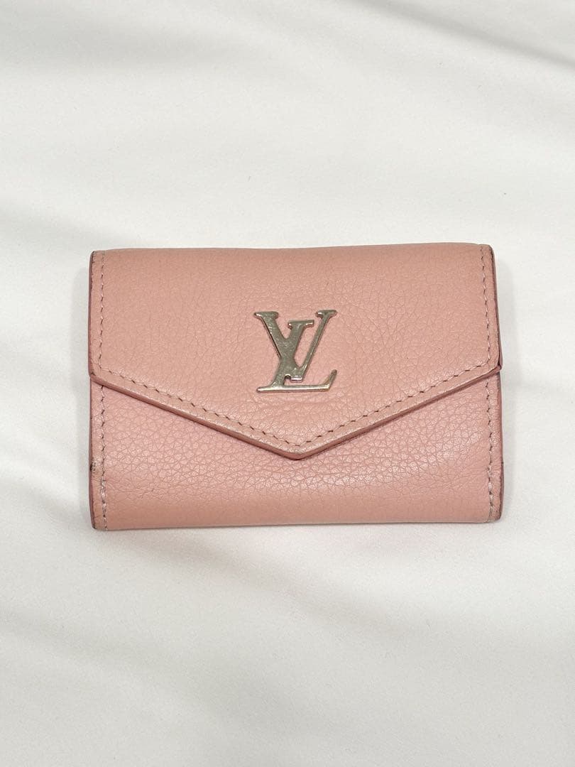 だ*ち様 LV ルイヴィトン ピンク 三つ折り財布 コンパクト ミニ財布 可愛い