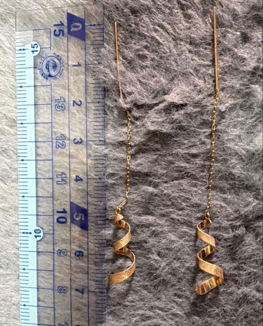 ete K10YG アメリカン チェーン ピアス ゴールド