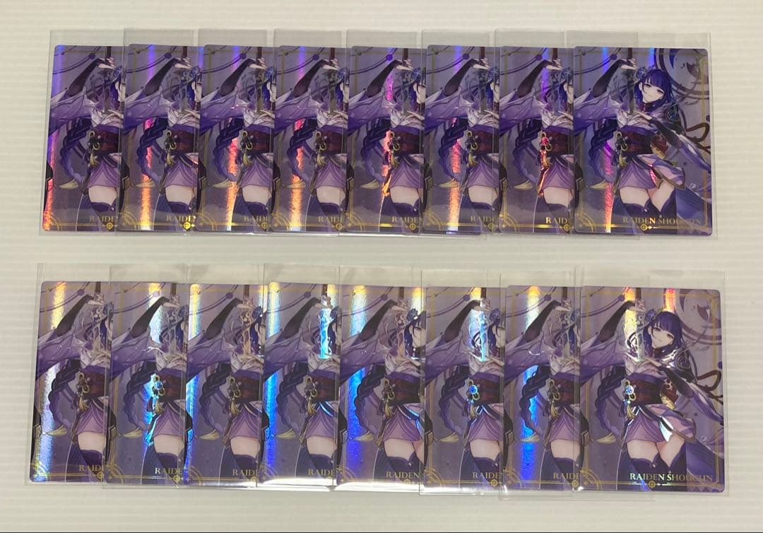 【1/25までお値下げ】原神 ウエハース カード 雷電将軍 63枚セット