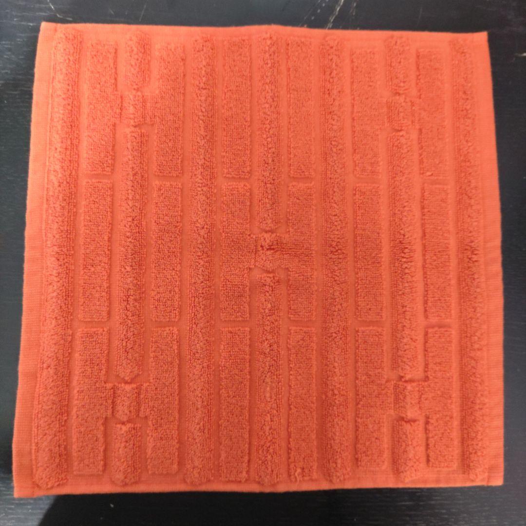 VMPD8-116-21 HERMES エルメス オレンジ フェイスタオル