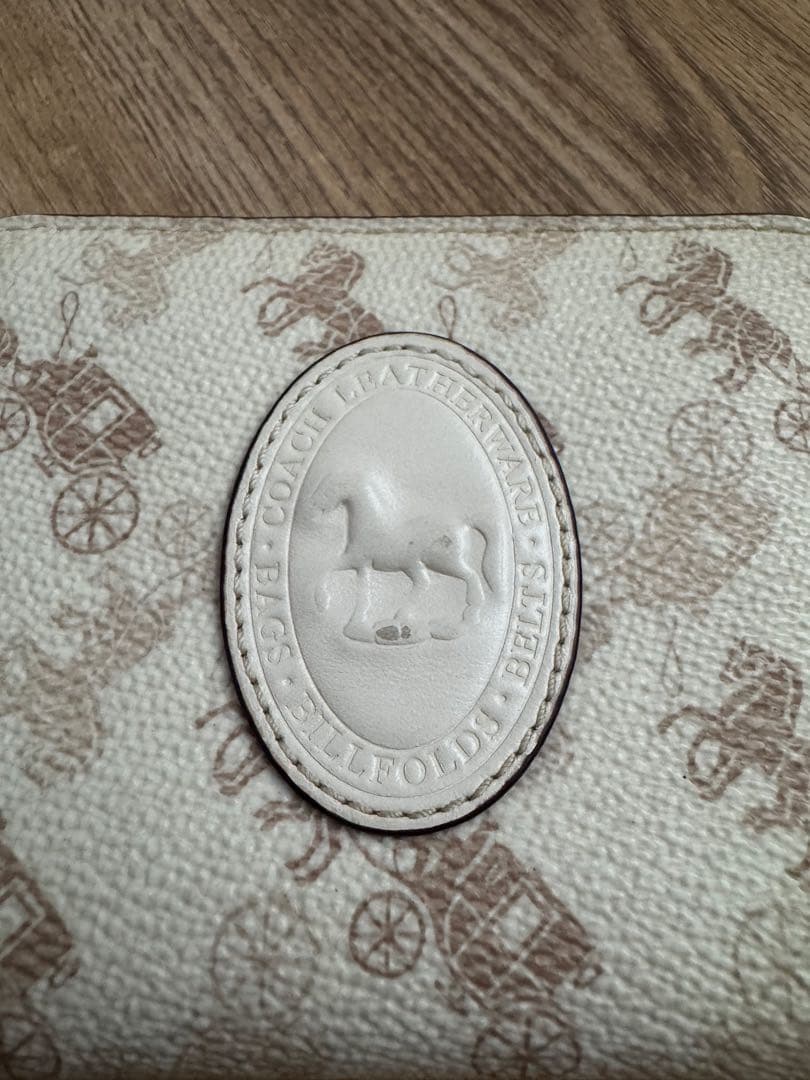 大幅値下げ中‼️‼️COACH 二つ折り財布 馬車プリント