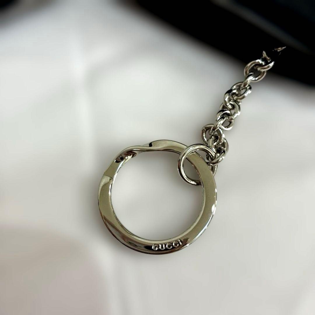 【美品】Gucci ブラックレザーキーケース スマートキー　ケース　黒
