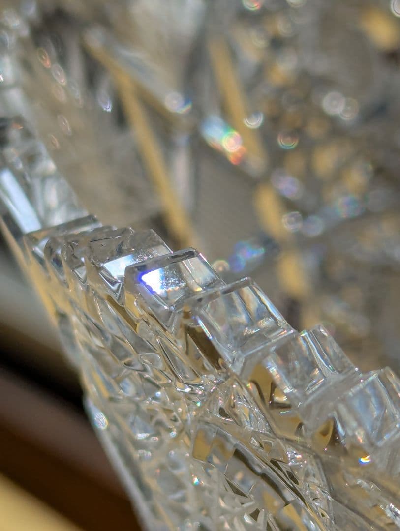 希少　ボヘミアクリスタル　Maiaカット リードクリスタル フラワーベース