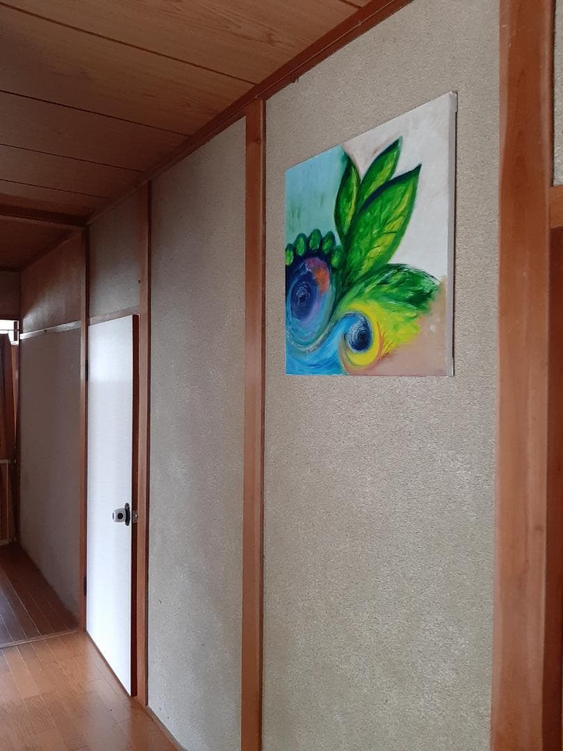 油彩画 (油絵)　直筆　絵画：Life