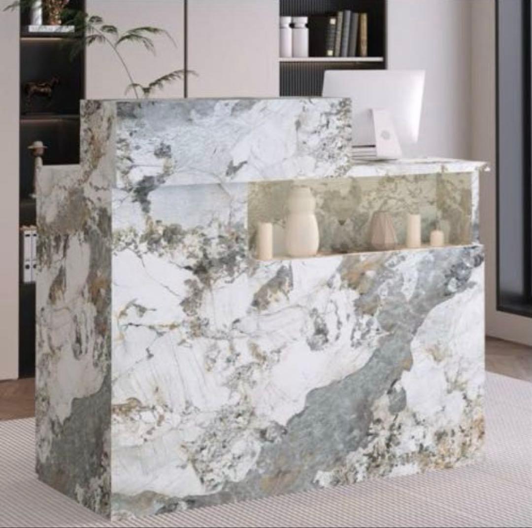 新品　レジカウンター 受付カウンターデスク 小型受付　おしゃれテーブル